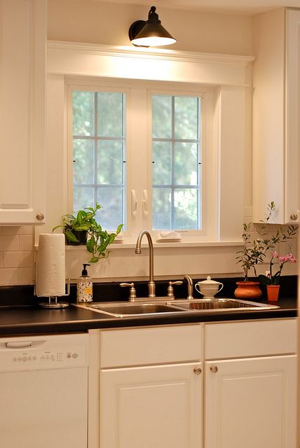 Love this window and light. #kitchen #light #window Lighting Over Sink, Sink Remodel, Over Kitchen Sink, Above Kitchen Sink, Kitchen Sink Lighting, Over The Kitchen Sink, Kitchen Sink Window, Modern Kitchen Lighting, Above Sink