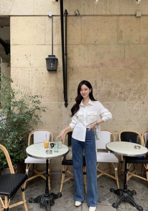 Ootd Classy, Simple Casual Outfits, Simple Style Outfits, Office Casual Outfit, Korean Casual Outfits, Casual Day Outfits, Estilo Chic, Smart Casual Outfit, Stylish Work Outfits