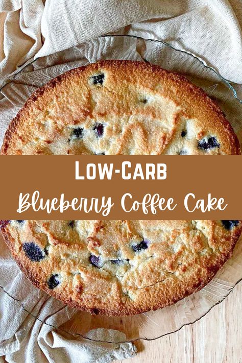 This Low-Carb Blueberry Coffee Cake is primarily made with almond flour, but you would never know it. This cake has a tender crumb and subtle sweetness. Perfect for breakfast or as an afternoon treat with coffee! Keto Brunch, Blueberry Buckle, Cream Cheese Coffee Cake, Keto Blueberry, Blueberry Breakfast Cake, Desserts Keto, Blueberry Coffee, Blueberry Coffee Cake, Blueberry Breakfast