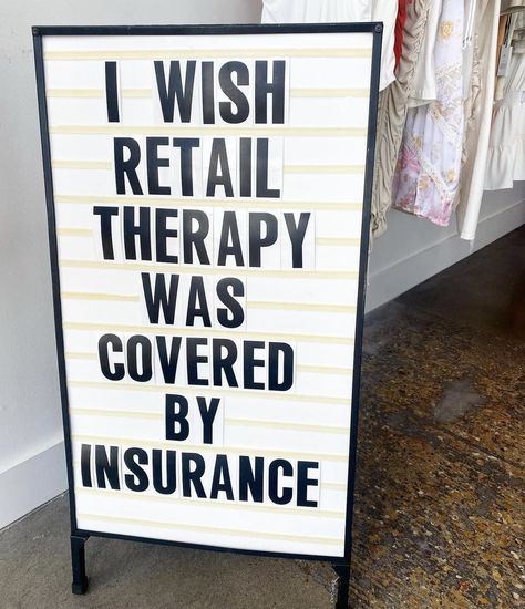 Boutique Sign Board Design, Business Board Ideas, Funny Boutique Signs, Funny Retail Signs, Sale Chalkboard Sign, Consignment Shop Ideas, Boutique Signs Ideas Store Fronts, Retail Quotes, Chalkboard Display