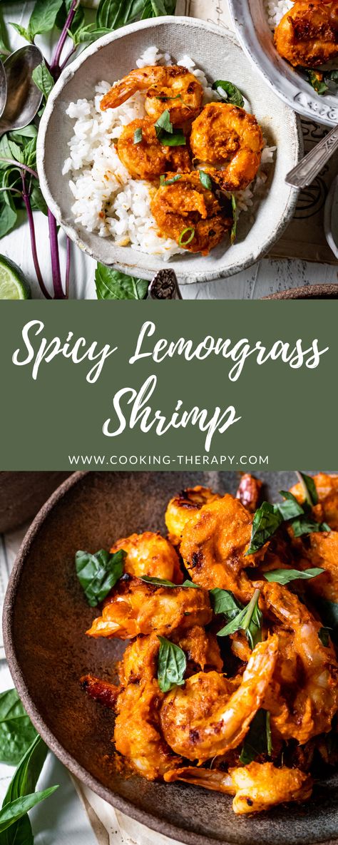 Thai Lemongrass Shrimp, Lemon Grass Shrimp Recipe, Lemongrass Shrimp Recipes, Lemongrass Shrimp Vietnamese, How To Use Lemongrass In Cooking, Lemongrass Recipes Vegetarian, Lemon Grass Recipes, Thai Shrimp Recipes, Asian Shrimp Recipes