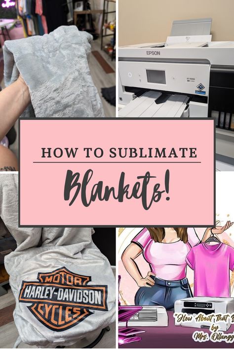 A tutorial about making your own blanket with Sublimation Paper and a heat press Sublimation Blanket Designs, Sublimation Blanket Ideas, Sublimation Gift Ideas, Sublimation Blanket, Sublimation Pillow, Fleece Blanket Diy, Make A Blanket, Diy Sublimation, Sublimation Gifts