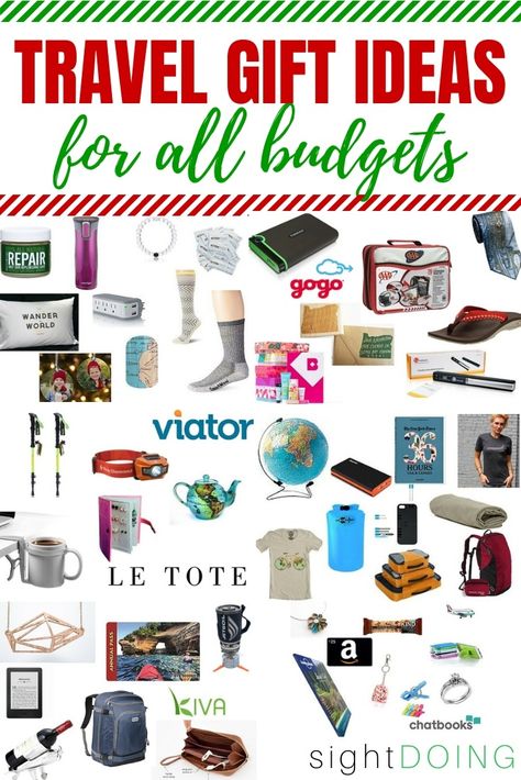 Shopping for someone special this holiday season?  Or looking for wishlist ideas?  These travel gifts include 100 recommendations to help you find exactly what your traveler wants!  There are Christmas presents for travelers that are foodies, photographers, outdoors lovers, and general wanderlust! Plus, stocking stuffers and cheap gift ideas, too. Check out the full list and surprise someone with the perfect present! #MerryChristmas #ChristmasGifts Travel Gift Basket, Travel Gift Ideas, Blog Success, Gifts For Travelers, Cheap Ideas, Travel Scarf, Italy Trip, Travel Nursing, Awesome Gifts