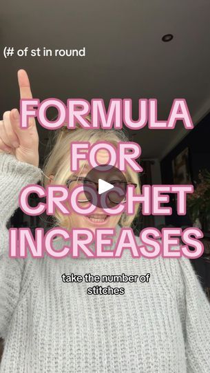 Crochet Math, Crochet Increase, Crochet Hack, Crochet Tips, Stitch Tutorial, Fun Crochet Projects, Crochet Lovers, Crochet Stitches Tutorial, Crochet Stitch