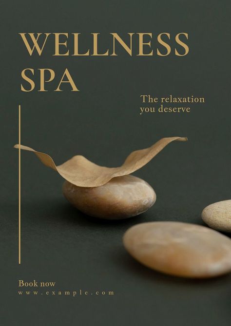 Spa Advertising Design, Hot Poster Design, Massage Design Poster, Spa Wellness Design, Text Flyer Design, Wellness Poster Design, Spa Poster Design, Spa Graphic Design, Wellness Spa Design