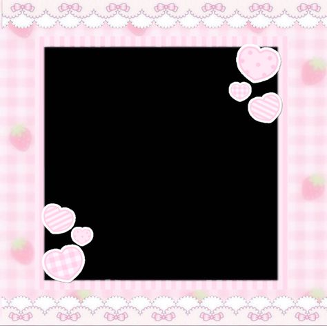 Kawaiicore Border, Coquette Border Png, Cutecore Border, Cutecore Overlay, Pinkcore Wallpaper, Kawaii Border, Icons Rosas, Frame Edit, Kawaii Core