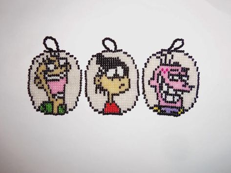 Ed Edd And Eddy, Brick Stitch Patterns, Bead Creations, Ed Edd N Eddy, Ed Edd, Kandi Patterns, Brick Patterns, Bead Loom, Loom Patterns