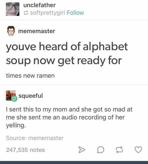 Horrible Puns, Bad Puns, Alphabet Soup, Bad Jokes, Funny Tumblr Posts, What’s Going On, Dad Jokes, Tumblr Funny, Sounds Like