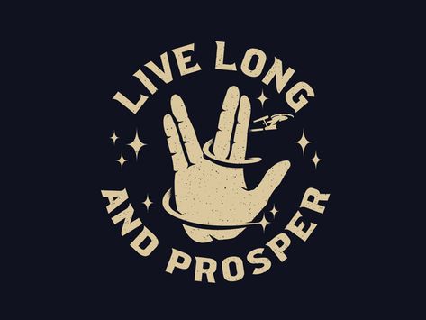 Live Long by Paweł Kania on Dribbble Star Trek Design, Minimalist Star Trek Tattoo, Star Trek Clip Art, Star Trek Svg, Star Trek Symbol Logo, Star Trek Vinyl Decals, Gabby Birthday, Star Trek Tattoo, Live Long And Prosper