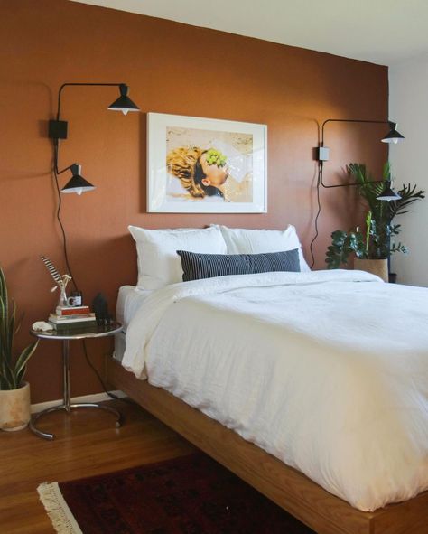 Terracotta Bedroom, Earthy Terracotta, Most Popular Paint Colors, Ghost Ranch, Warm Paint Colors, Popular Paint Colors, Organic Compounds, Interior Wall Paint, Bedroom Orange