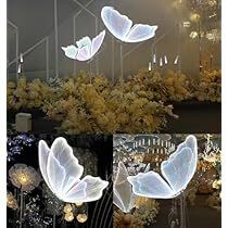 Lamp Wedding Decor, Wedding Decoration Lights, Party Rental Business, Butterfly Hanging Decorations, Romantic Lights, Wedding Butterfly, Butterfly Lamp, Column Lighting, Silver Lamp