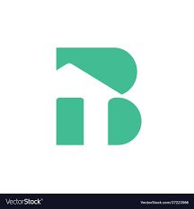 Letter b house logo design home business symbol Vector Image B Construction Logo, Letter B Logo Design, Om Logo, Rb Logo, Business Symbols, Real Estate Icons, Construction Logo Design, B Monogram, House Logo Design