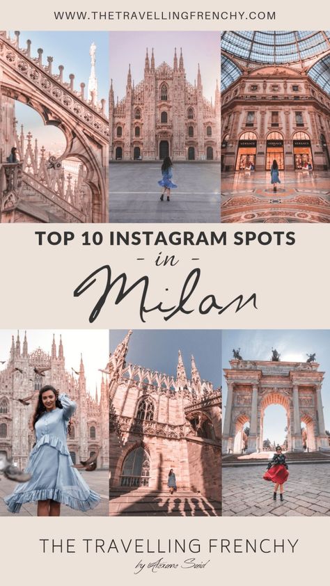 Top 10 Most Instagrammable Places in Milan - The Travelling Frenchy Milan Photos, Places In Milan, Milan Instagram, Milan Italy Travel, Trip Italy, Italy Tour, Milan Travel, Instagram Places, Italy Milan