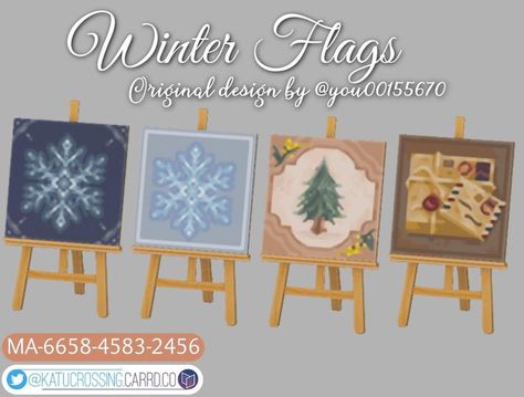 Acnh Christmas Flag, Animal Crossing Christmas Design Codes, Acnh Christmas Code, Winter Flags, Grid Patterns, Winter Designs, Animal Crossing Guide, Animal Crossing Wild World, Island Theme