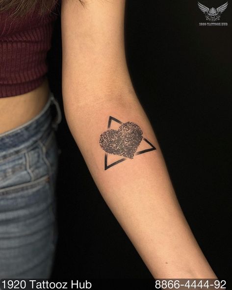 #thumbprinttattoo #thumprinttattoos #thumbprinttattoodesign #thumbprint #tattoo #triangletattoo #smalltattoo #smalltattoos #tattooideasforgirls #tattooideasforwomen #couplegoals #coupletattoo #1920tattoozhub #tattoobypankaj #tattoobypankajsharma #8866444492 #ahmedabad #gujarat #rajkot #surat #baroda Thumbprint Tattoo Memory, Tattoo Memory, Thumbprint Tattoo, Thumb Prints, Couple Tattoos, Mini Tattoos, Ahmedabad, Small Tattoos, Triangle Tattoo