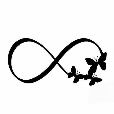 Infinity Tattoo Stencil, Infinity Butterfly Tattoo, Infinity Butterfly, Infinite Tattoo, Infinity Symbol Tattoo, Infinity Logo, Infinity Tattoo Designs, Animal Tattoo Ideas, Native Tattoos