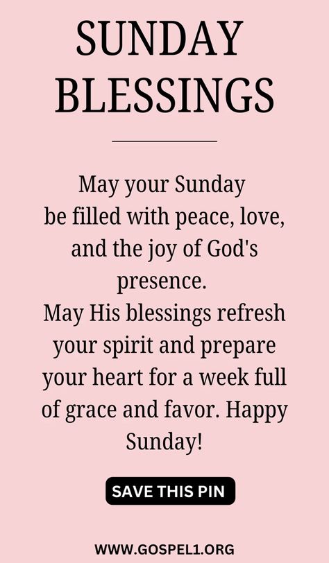 Start your Sunday with uplifting blessings and heartfelt prayers! 🌿💖 Explore 80 beautiful Sunday blessings to inspire joy, gratitude, and positivity. Whether it’s a happy morning wish or a thankful quote, these words will fill your heart with peace. Click to discover the perfect blessing to share today! Happy Sunday Evening Quotes, Last Sunday Of The Year Blessings, Sunday Wishes Inspiration, Happy Sunday Blessings Quotes, Happy Sunday Blessings Mornings, Blessed Sunday Quotes Faith, Sunday Blessings Inspiration Faith, Blessed Sunday Quotes Inspiration, Sunday Worship Quotes