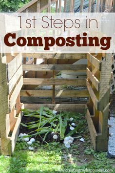 Composting is a great way to save money and take care of the earth.  Here are the simple first steps you need to take to get started. Compost Ideas, Composting Ideas, Helping Nature, Composting 101, How To Compost, Compost Bin Diy, Hobby Farming, Compost Bins, Compost Pile