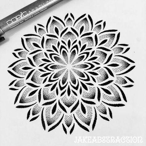 Mandala Inspired Tattoo, Light Mandala Tattoo, Stippled Mandala, Dot Work Mandala Tattoo, Mandala Dotwork Tattoo Design, Mandala Puntillismo Tattoo, Dot Work Tattoo Design, Dotwork Tattoo Mandala, Mandala Flower Tattoos