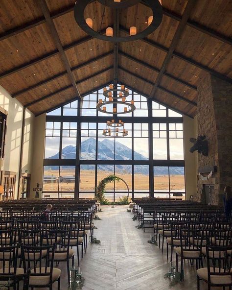 Sage Lodge - Pray, MT - Wedding Venue Rustic Wedding Locations, Lodge Wedding Venues, Mountain Chapel Wedding, Mountain Venue Wedding, Wedding Venue Design Ideas, Wedding Venue Design Plans, Wedding Venue Farm, Farm Wedding Venue Ideas, Modern Barn Wedding Venue Ideas