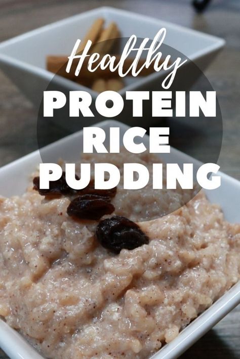 Healthy Protein Rice Pudding Recipe - The Meal Prep Ninja Protein Rice Pudding, Healthy Rice Pudding Recipe, Tapioca Pudding Recipe, Protein Rice, Rice Diet, Meal Prep Healthy, Rice Pudding Recipes, Delicious Meal Prep, Rice Pudding Recipe