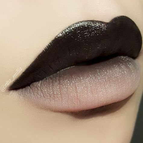 Prepare to pucker up Maquillage Goth, Mermaid Beauty, Ombre Lips, Black Lipstick, Makeup Store, Best Lipsticks, Black Lips, Goth Makeup, Lip Art