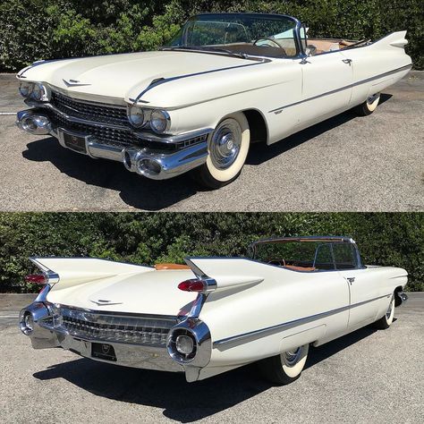 Vintage Cadallic Car, 1960 Cadillac, White Cadillac, White Convertible, Pastel Cadillac, Old Cadillac, Vintage Wedding Car, Classic Cadillac, 1950s Cars