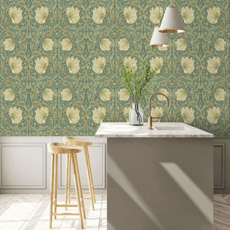 Montreal Wallpaper, Pimpernel Wallpaper, Morris And Co, Mulberry Home, Feature Wallpaper, Flower Motifs, Fashion Wallpaper, Wallpaper Pattern, Modern Country