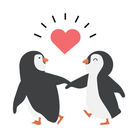 Penguin Matching Pfp, Cute Penguin Couple, Penguin Hug, Penguin Wallpaper, Penguin Couple, Kindergarten Math Games, Matching Pfp Couple, Penguin Art, Penguin Love