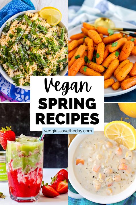 Pasta Air Fryer, Beltane 2024, Air Fryer Baby Carrots, Vegan Spring Recipes, Mushroom And Pea Risotto, Strawberry Matcha Latte, Lemon Asparagus Pasta, Plant Based Diet Meal Plan, Strawberry Matcha