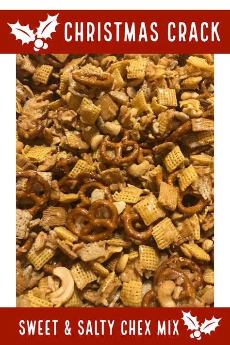 Chex Mix Recipes With Pecans, Microwave Chex Mix Recipes Sweet, Cinnamon Toffee Chex Mix, Sweet And Salty Christmas Snack Mix Recipes, Best Christmas Chex Mix Recipes, Chec Mix Recipe Christmas, Sweet Check Mix Recipes Homemade, Chex Mix Packaging Gift Ideas, Chec Mix Recipe Holiday