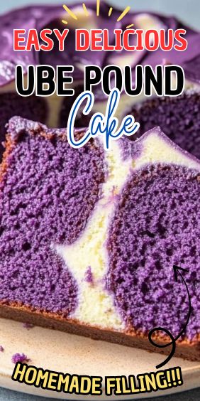 Ube Pound Cake Ube Pound Cake Recipe, Ube Pound Cake, Ube Cake Recipes, Best Ube Cake Recipe, Purple Yam Cake, Ube Cake, Sweet Potato Pound Cake, Homemade Pound Cake, Ube Recipes