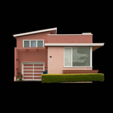 Retro House Layout, Mid Century Modern Bloxburg House, Bloxburg Retro House Exterior, Retro House Exterior, 80s Architecture, Modern House Minecraft, 50s Home, Retro House, Bloxburg Builds