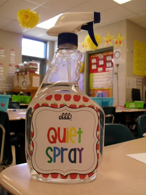 Quiet Spray, Classroom Arrangement, Classroom Behavior Management, Behaviour Management, Classroom Organisation, Class Management, Childcare Center, Classroom Behavior, Behavior Management