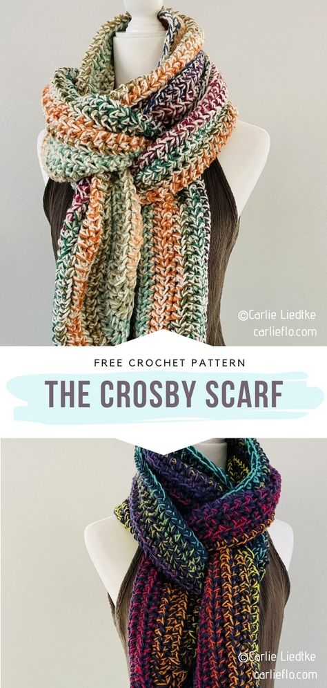 2 Skein Crochet Scarf, Homespun Yarn Crochet Scarf, Crochet Cowl Beginner, 2 Hour Crochet Scarf, Free Crochet Patterns For Scarves Using Bulky Yarn, Bulky Yarn Scarf Crochet Patterns Free, All Free Crochet Scarves & Shawls, Crocheted Winter Scarves, Light Weight Scarf Crochet Pattern