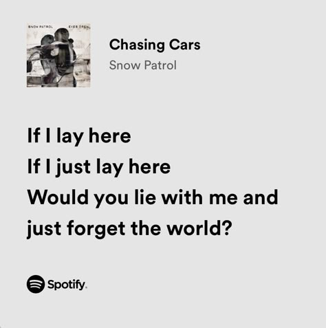 Greys Anatomy Songs, Chasing Cars Lyrics, Rock Lyric Quotes, Comfort Songs, Do I Love Him, Chasing Cars, Words That Describe Feelings, Rap Lyrics Quotes, Meaningful Lyrics