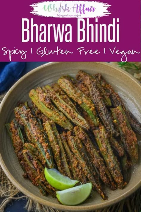 Bhindi Sabji, Okra Bhindi, Bharwa Bhindi, Bhindi Masala Recipe, Bhindi Fry, Bhindi Recipe, Bhindi Masala, Indian Vegan, Recipes Easy Dessert