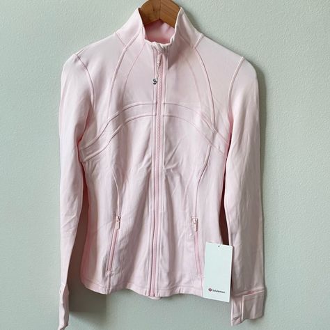 Questions? Leave A Comment Below! Pink Align Jacket, Lulu Pink Define Jacket, Strawberry Milkshake Lululemon Jacket, Lulu Lemon Define Jacket Pink, Lululemon Products, Pink Athletic Outfit, Strawberry Milkshake Lululemon, Define Jacket Outfit, Pink Lululemon Jacket