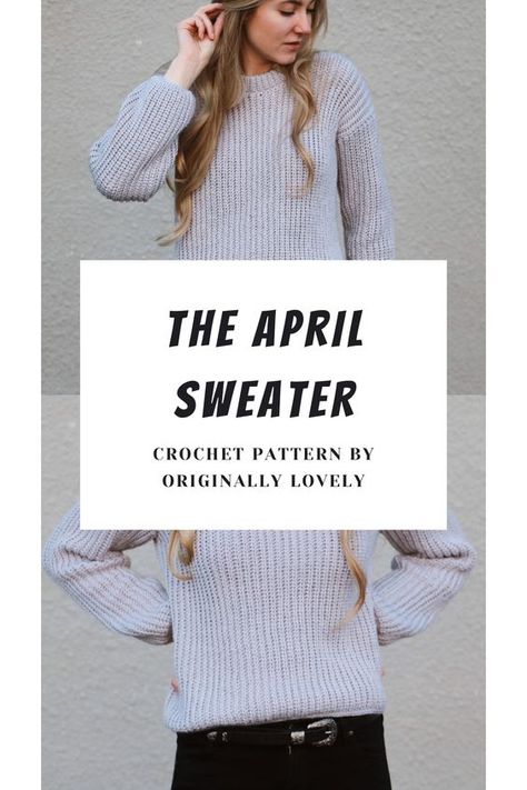 Crochet Ribbed Sweater Pattern Free, Crochet Neckline Pattern, Crochet Colorblock Sweater, Knit Look Crochet Sweater, Ribbed Crochet Sweater, Crochet Granny Stitch Sweater, How To Crochet Sleeves, Crochet Pullover Pattern Free, Crochet Ribbed Sweater