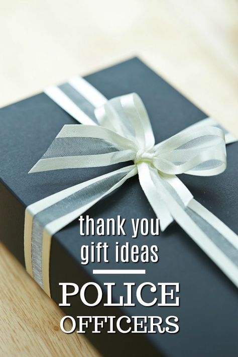 Thank You Gift Ideas for Police Officers | Thank Yous for Policemen | Thank You Presents for Cops | What to buy a cop | Thank You Gifts for Police women Police Appreciation Gifts, Small Thoughtful Gifts, Gifts For Cops, Police Academy Graduation Gift, Police Officer Appreciation, Christmas Thank You Gifts, Police Appreciation, Police Academy Graduation, Football Coaches