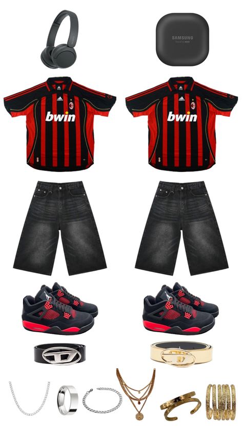 Ac Milan Outfit, Milan Outfits, Ac Milan, Milan