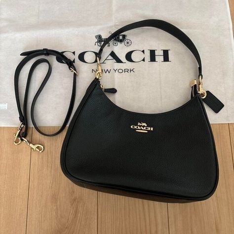 Coach 2311-CJ517 Teri Hobo/2WAY/Shoulder Bag/Leather Style Coach, Bags Coach, Coach Shoulder Bag, Leather Shops, Long Wallet, Zip Top, Leather Interior, Hobo Bag, Ipad Pro