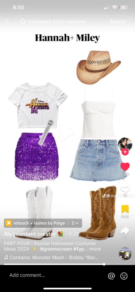 Miley Cyrus Costume, Hannah Miley, Monster Mash, Hannah Montana, Miley Cyrus, Content Creator, Halloween Costumes, Halloween