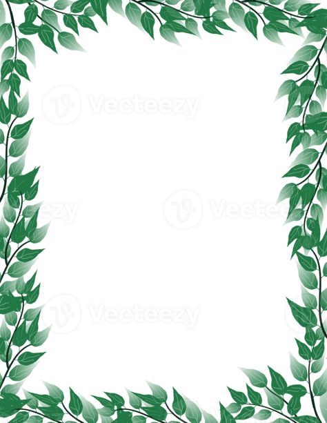 Leaves frame clipart. Botanical green leaf border Blanket Border, Leaves Frame, Leaves Clipart, Leaf Border, Leaf Green, Frame Clipart, Green Leaf, Green Leaves, Royalty