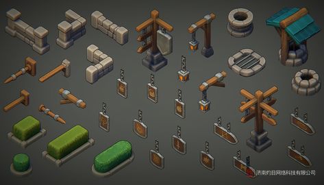 ArtStation - Z ! Voxel Assets - Interiors Voxel Building, Isometric Assets, Voxel Games, Voxel Art, Stylized Art, Weird Images, Block Style, Lei, Art Design