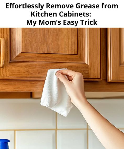 Effortlessly Remove Grease from Kitchen Cabinets: My Mom’s Easy Trick Cleaning Grease, Cleaning Cabinets, Clean Kitchen Cabinets, Tea Cakes Recipes, Cleaning Paste, Recipe Sheets, Lemon Butter Sauce, Baked Spaghetti, Cooking Oils