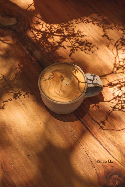 Komorebi coffee | I had some dreams they were leaves in my c… | Nina | Flickr Cozy Coffee Photography, Cold Brew Aesthetic, Brew Aesthetic, Hygge Coffee, Cafe Delights, Tea Wallpaper, Tea Aesthetic, Living Space Decor, Coffee Aesthetics