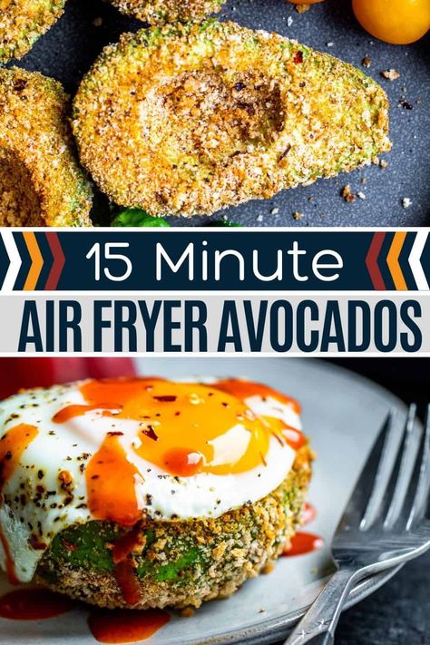 Air Fry Avocado Egg, Egg Avocado Recipes, Egg In Avocado Air Fryer, Airfryer Avocado, Avocado Fries Air Fryer, Air Fried Avocado, Air Fryer Avocado, Haitian Recipes, Healthy Egg Breakfast