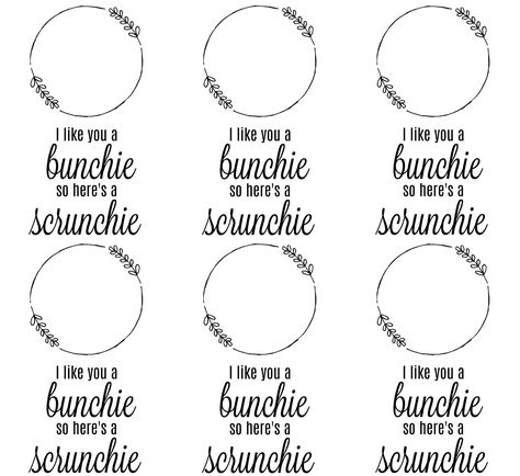 Scrunchie Tag Template Free, Scrunchie Valentine, Tag Template Free, Tag Template, Mockup Free Psd, Free Psd, Label Design, Scrunchies, Like You