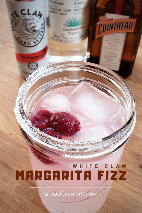 White Claw Margarita Fizz — Cats, Cocktails, Crafts White Claw Cocktails, Summer Time Drinks, Watermelon Margarita Recipe, Workout Drinks, Flavored Margaritas, Watermelon Margarita, White Claw, Classic Margarita, Blender Bottle